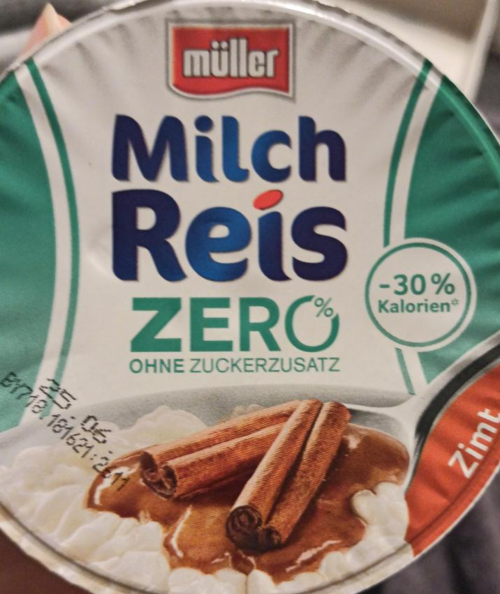 Фото - Десерт молочный рисовый без сахара Milch Reis Zero Zimt Müller