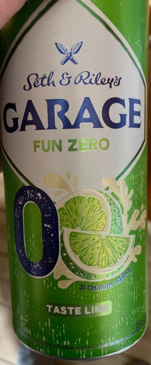 Фото - Пиво специальное 0.5% светлое пастеризованное Lime Fun Zero Seth&Riley's Garage