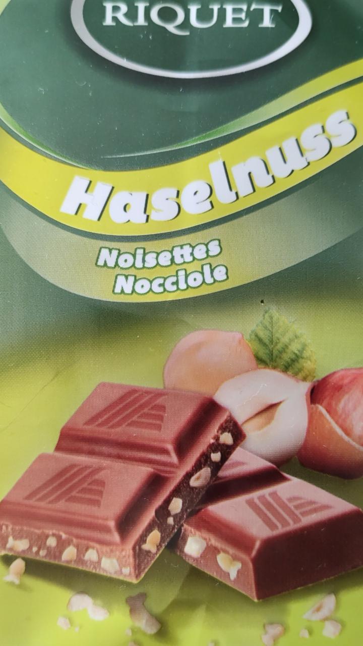 Фото - Шоколад молочный Haselnuss Riquet