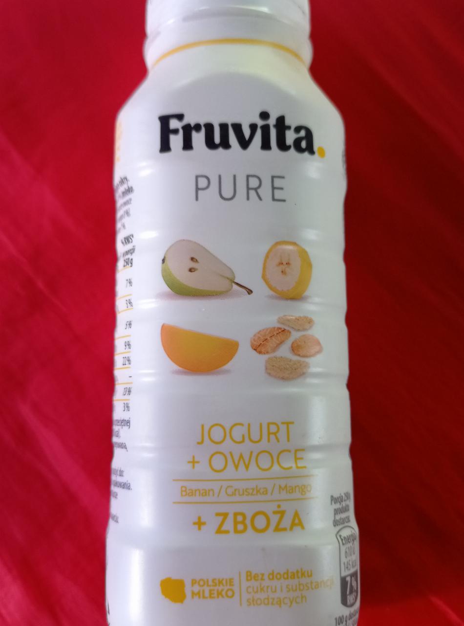 Фото - Йогурт груша банан pure jogurt+owoce FruVita