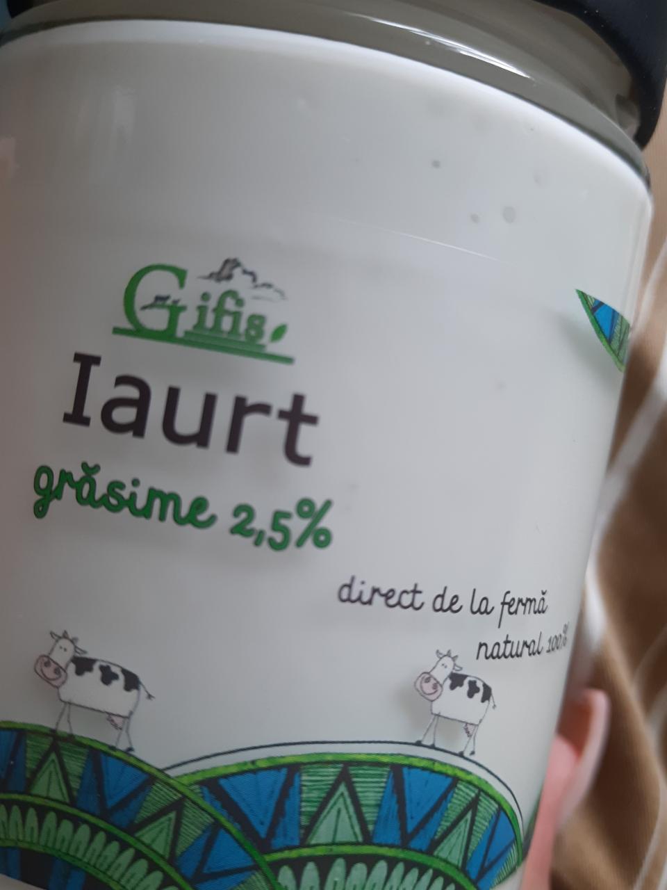 Фото - Йогурт натуральный 2.5% Gifis