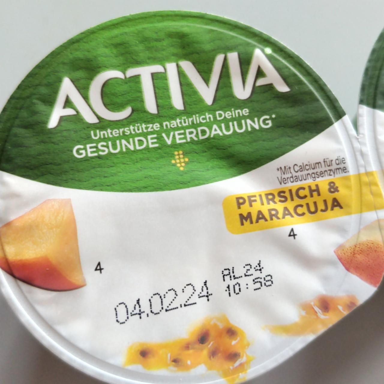 Фото - Йогурт персик маракуйя 2.9% Activia