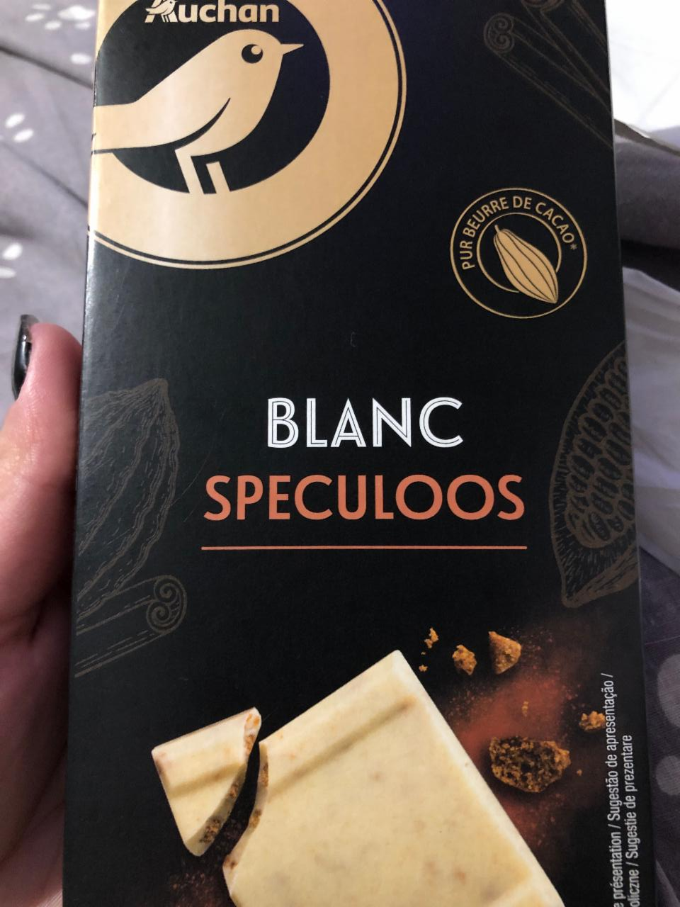 Фото - Chocolat blanc speculos Auchan