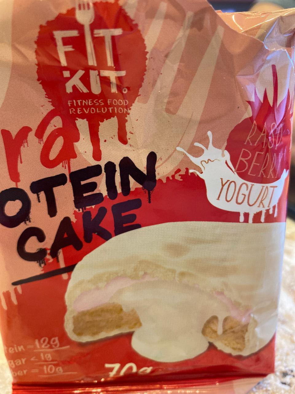 Фото - Протеиновое печенье со вкусом фруктового йогурта raspberry yogurt FitKit