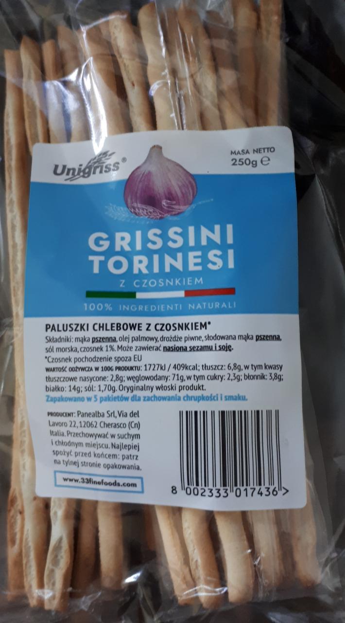 Фото - Хлебные палочки Grissini Torinesi с чесноком Unigriss