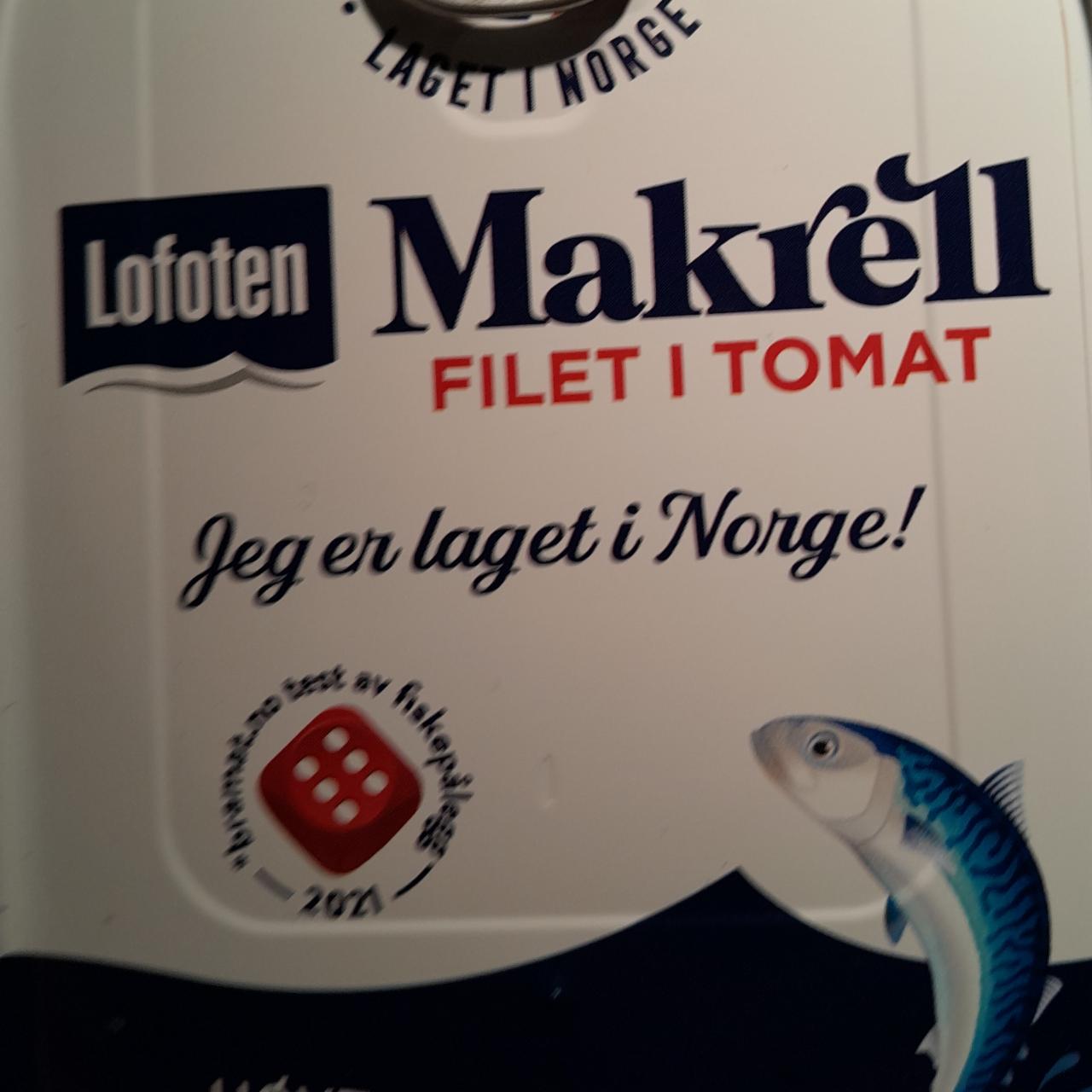 Фото - Makrell filet I tomat Lofoten