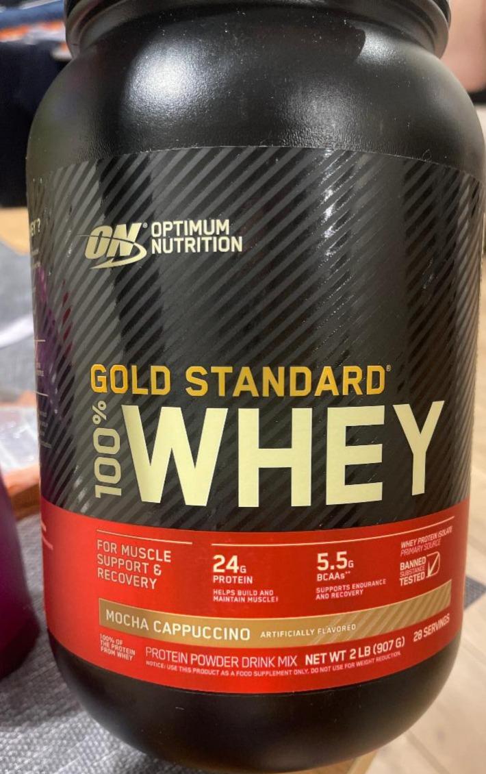 Фото - Протеин mocha cappuccino Gold Standard 100% Whey ON Optimum Nutrition