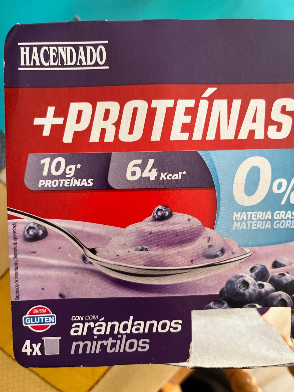 Фото - протеиновый йогурт с черникой Hacendado