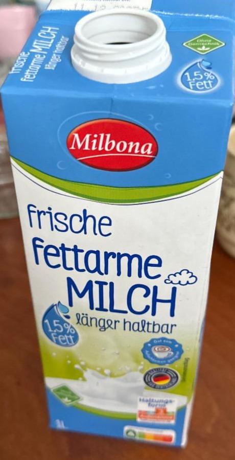 Фото - Молоко 1.5% Frische fettarme Milch Milbona