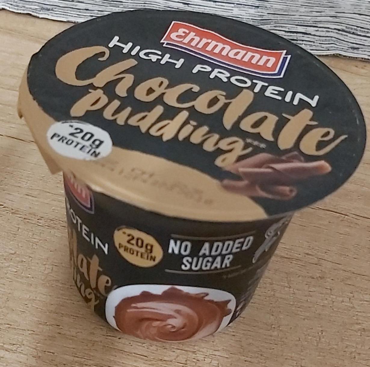 Фото - пудинг молочный безлактозный со вкусом шоколада High protein Ehrmann
