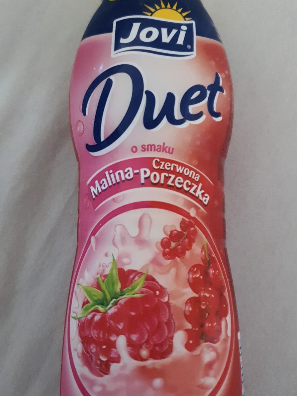 Фото - питьевой йогурт дуэт со вкусом малины и красной смородины Jovi