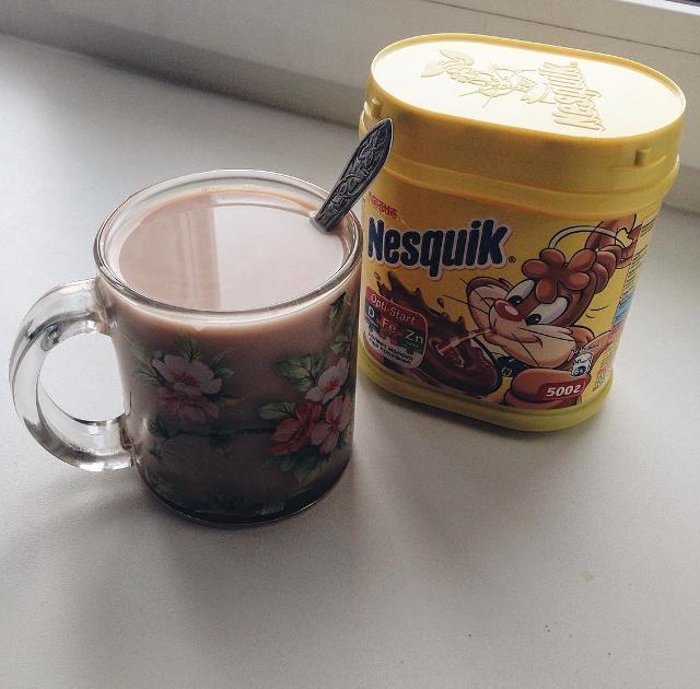 Фото - какао Nesquik с молоком 1.5% жирности
