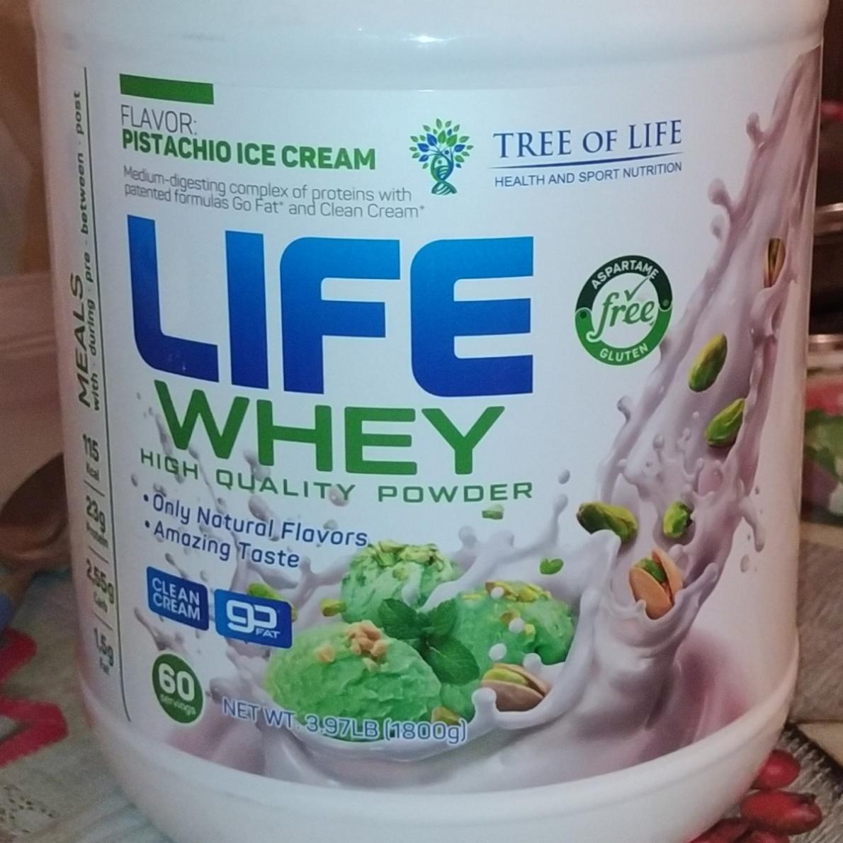 Фото - life whey фисташковое мороженное pistachio ice cream протеин TREE OF LIFE