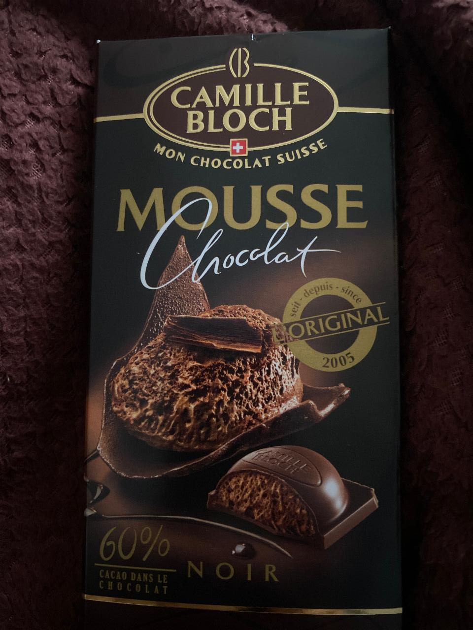 Фото - Mousse Chocolat Noir 60% Camille Bloch