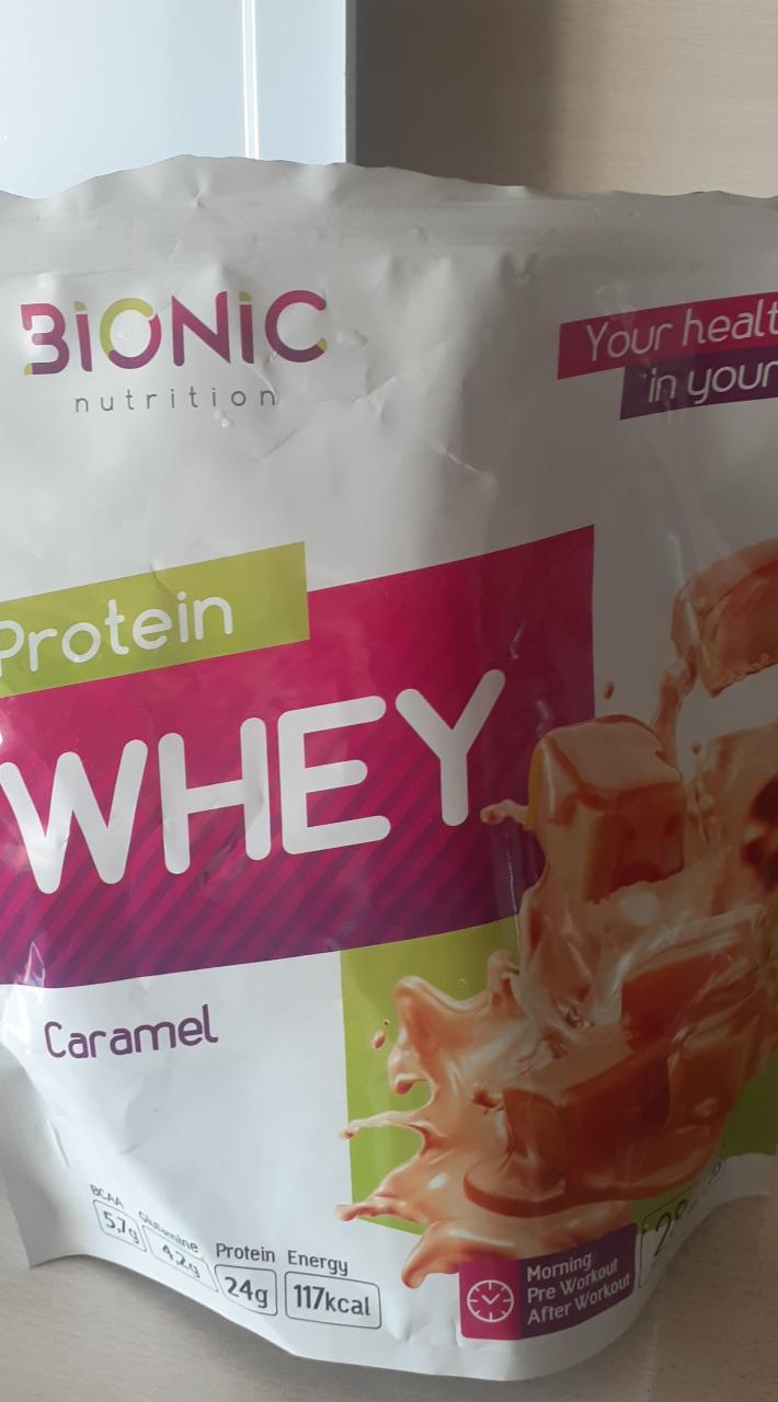 Фото - protein whey со вкусом карамели Bionic nutrition