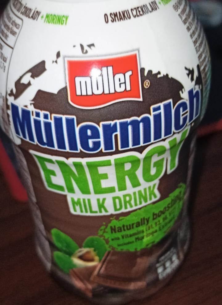 Фото - energy milk drink молочный напиток с шоколадом Müllermilch