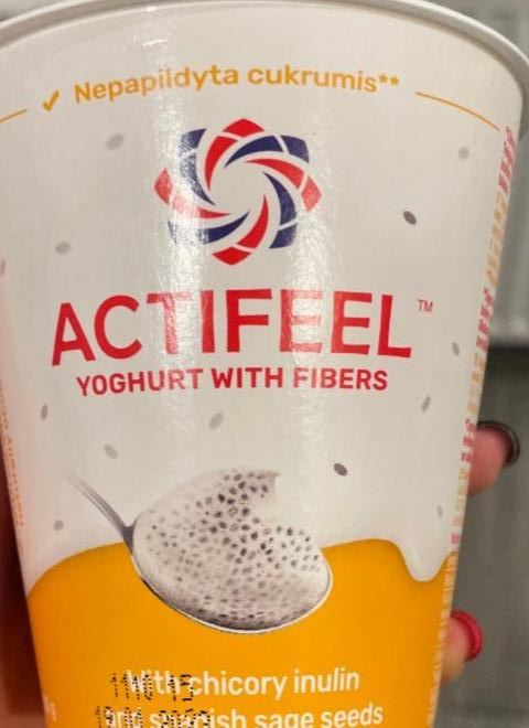 Фото - йогурт натуральный с семенами ACTIFEEL