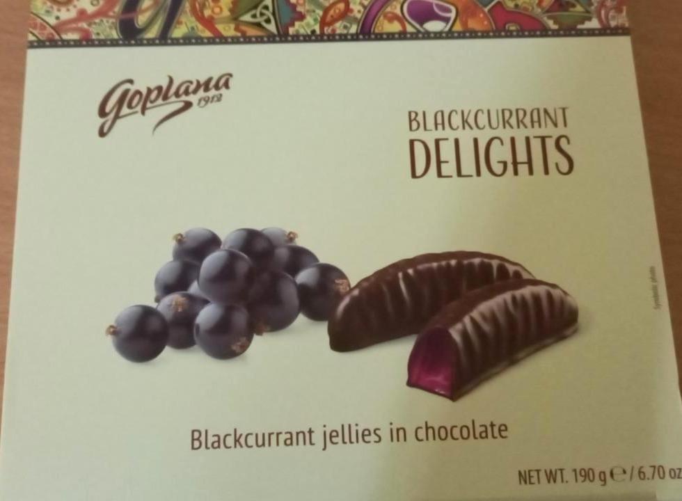 Фото - Мармелад желейный в шоколаде Blackcurrant Delights Goplana