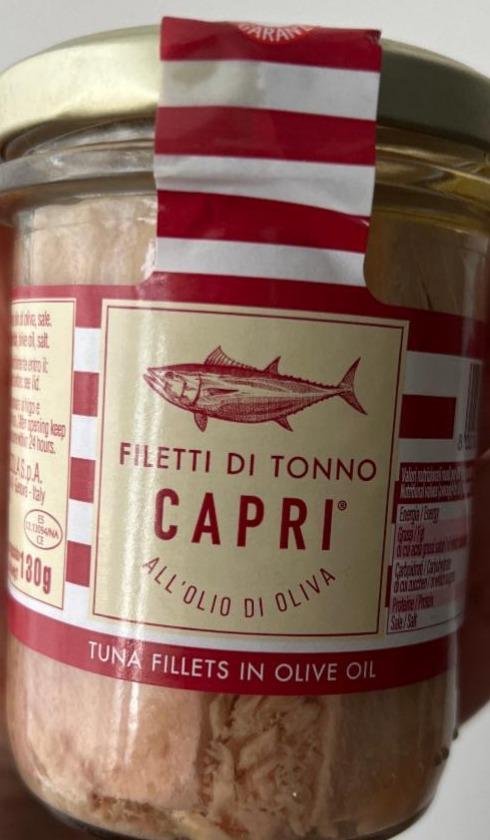 Фото - Тунец в масле Filetti Di Tonno Capri
