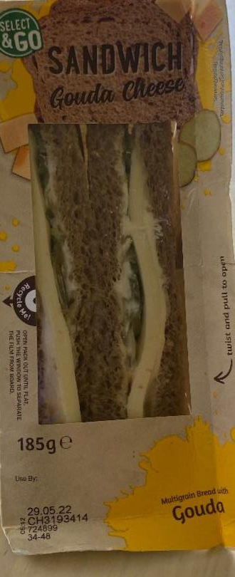 Фото - сэндвич с сыром и мариноваными огурцами Select&GO