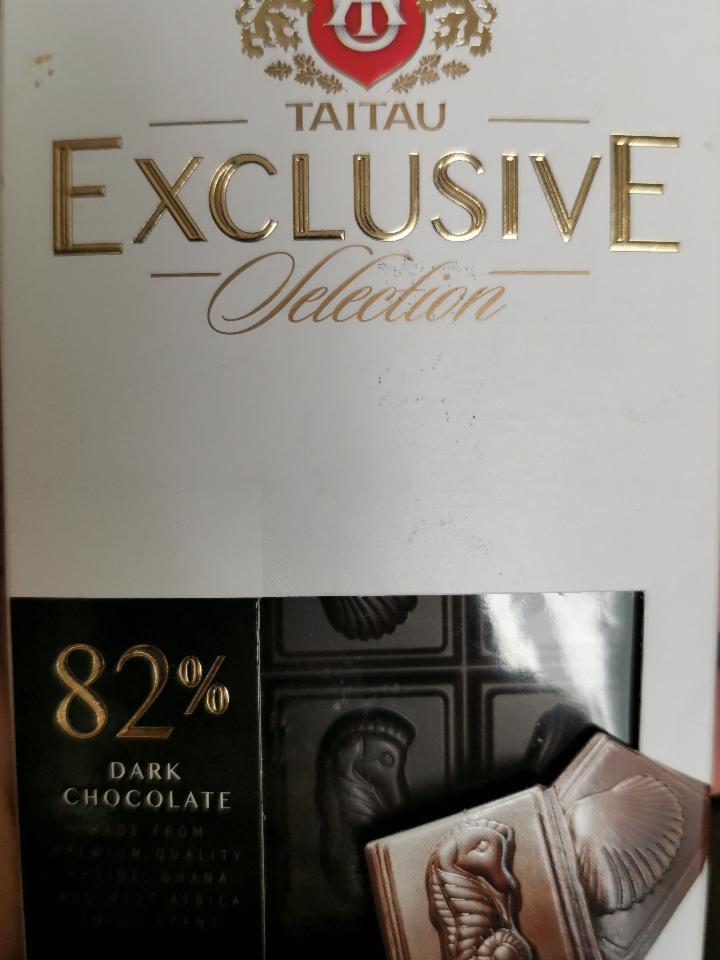 Фото - тёмный шоколад Эксклюзив Exclusive Selection 82% Taitau