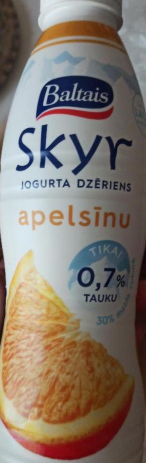 Фото - йогурт питьевой апельсиновый Skyr Baltais