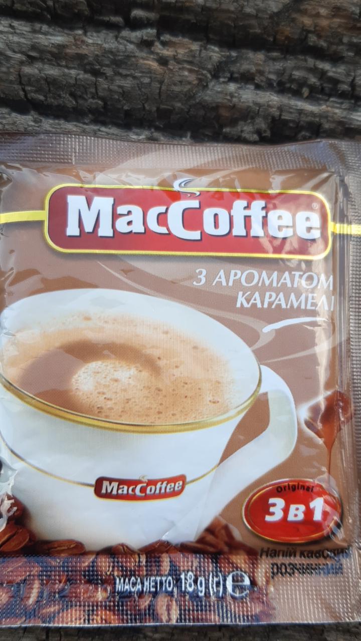 Фото - кофе растворимый 3 в 1 с ароматом карамели MacCoffee