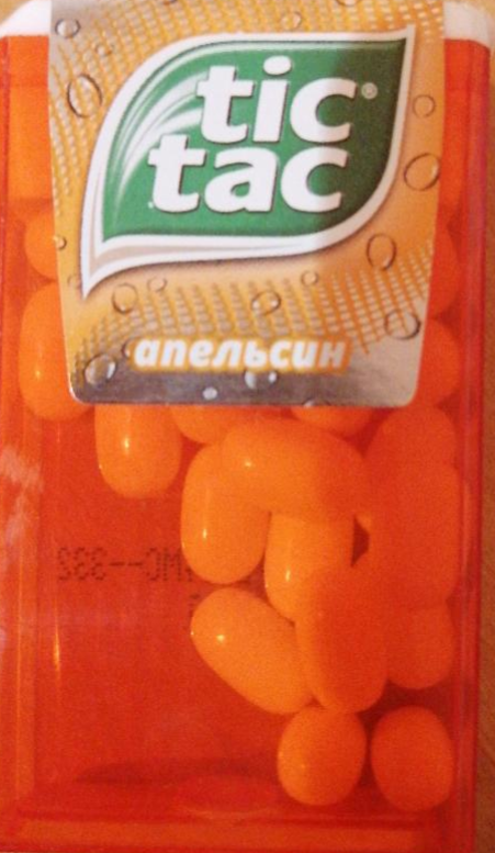 Фото - Драже Tic Tac со вкусом апельсина