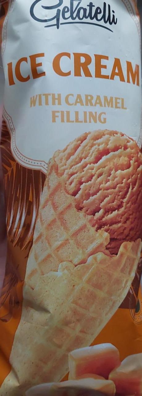 Фото - Мороженое с карамелью в сахарном рожке Gelatelli