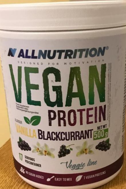 Фото - Vegan protein vanilla blackcurrant Allnutrition