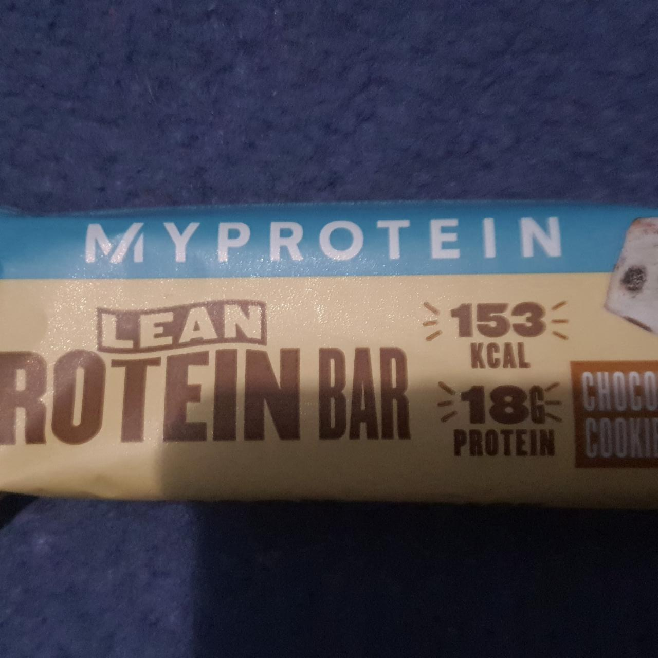 Фото - Lean protein bar Chocolate&Cookie dough Myprotein
