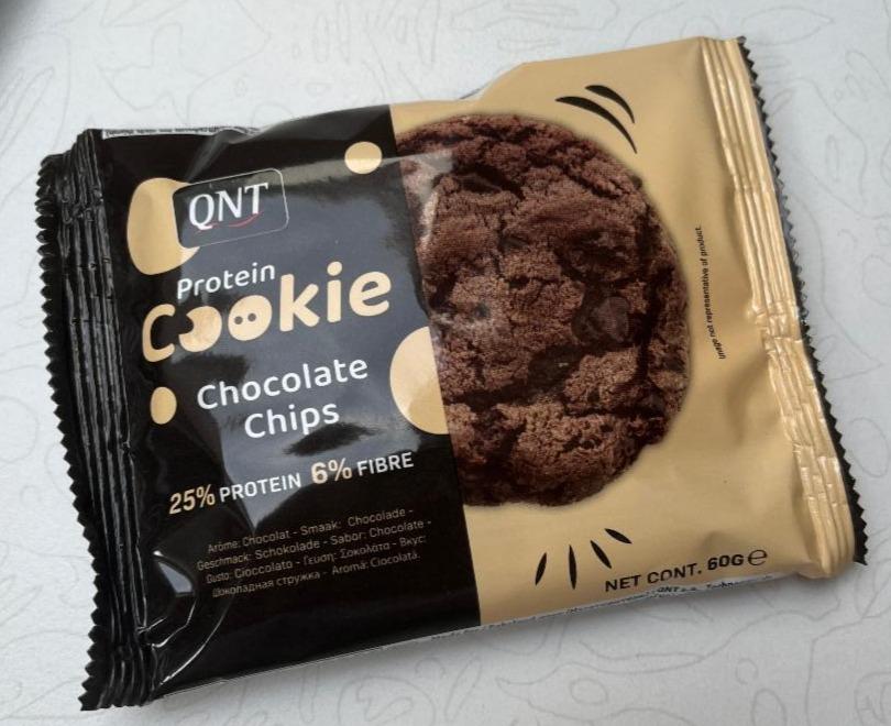 Фото - протеиновое печенье с шоколадными чипсами QNT