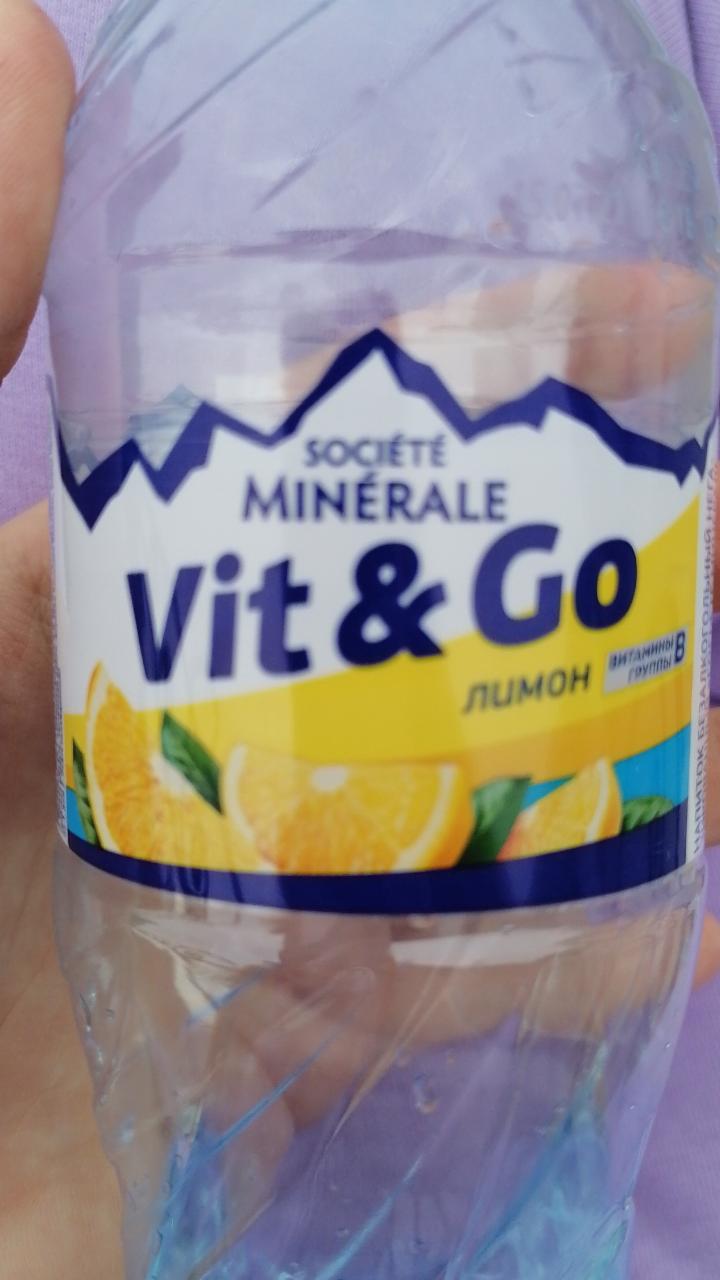 Фото - Вода минеральная со вкусом лимона Vit&Go Societe Minerale