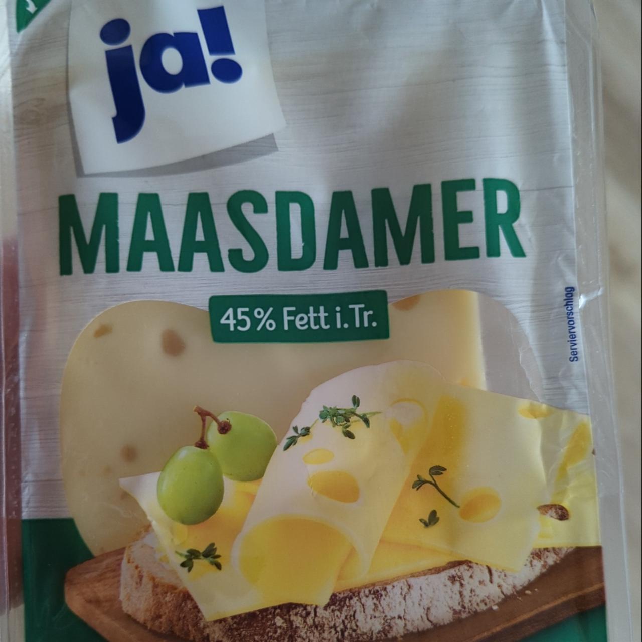 Фото - Сыр маасдам 45% Ja!