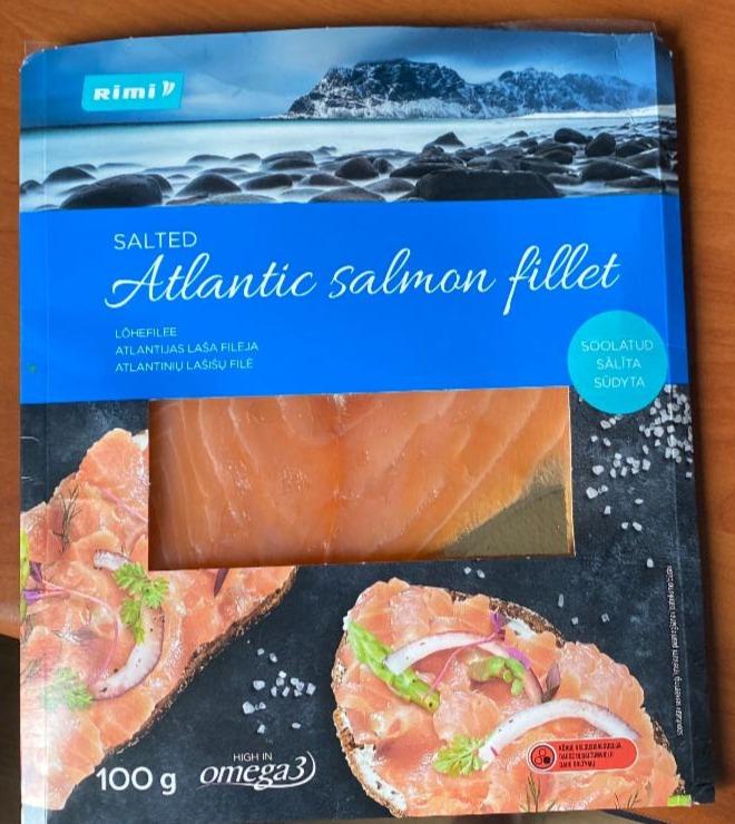 Фото - Salted Atlantic salmon fillet Rimi