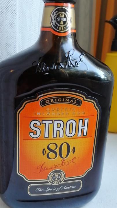 Фото - Напиток алкогольный на основе рома 80% Австрия Stroh