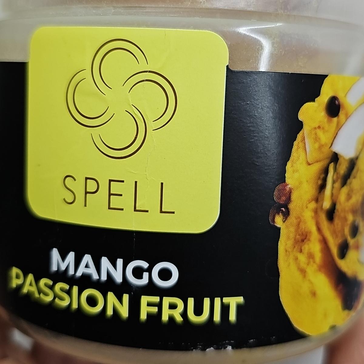 Фото - Мороженое сорбет манго-маракуйя с кокосовыми чипсами Spell