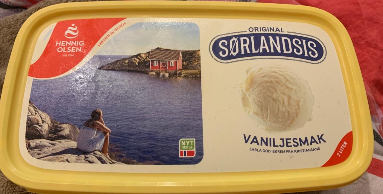 Фото - мороженое vaniljesmak SORLANDSIS Hennig Olsen