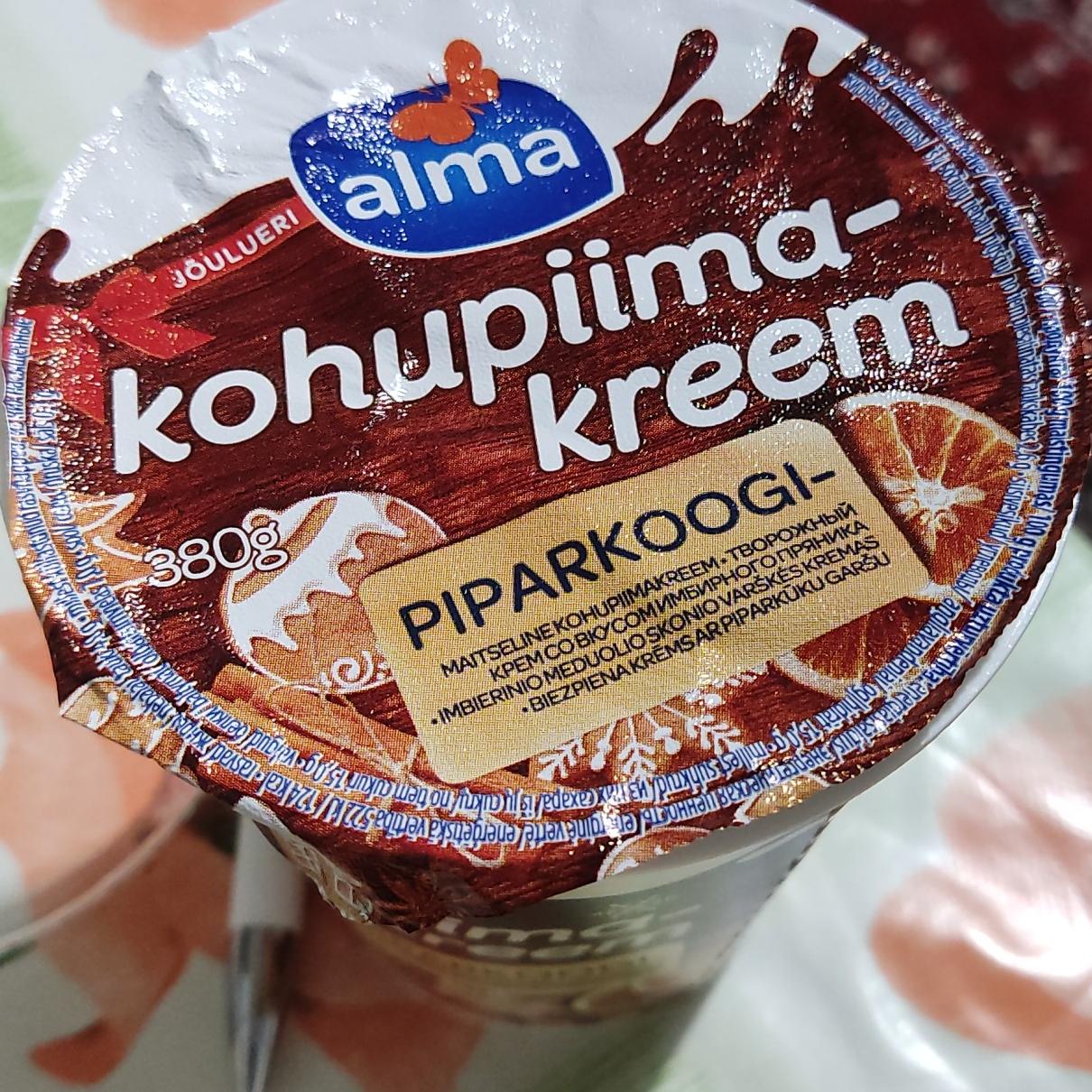 Фото - Творожный крем со вкусом имбирного пряника kohupiima-kreem Alma