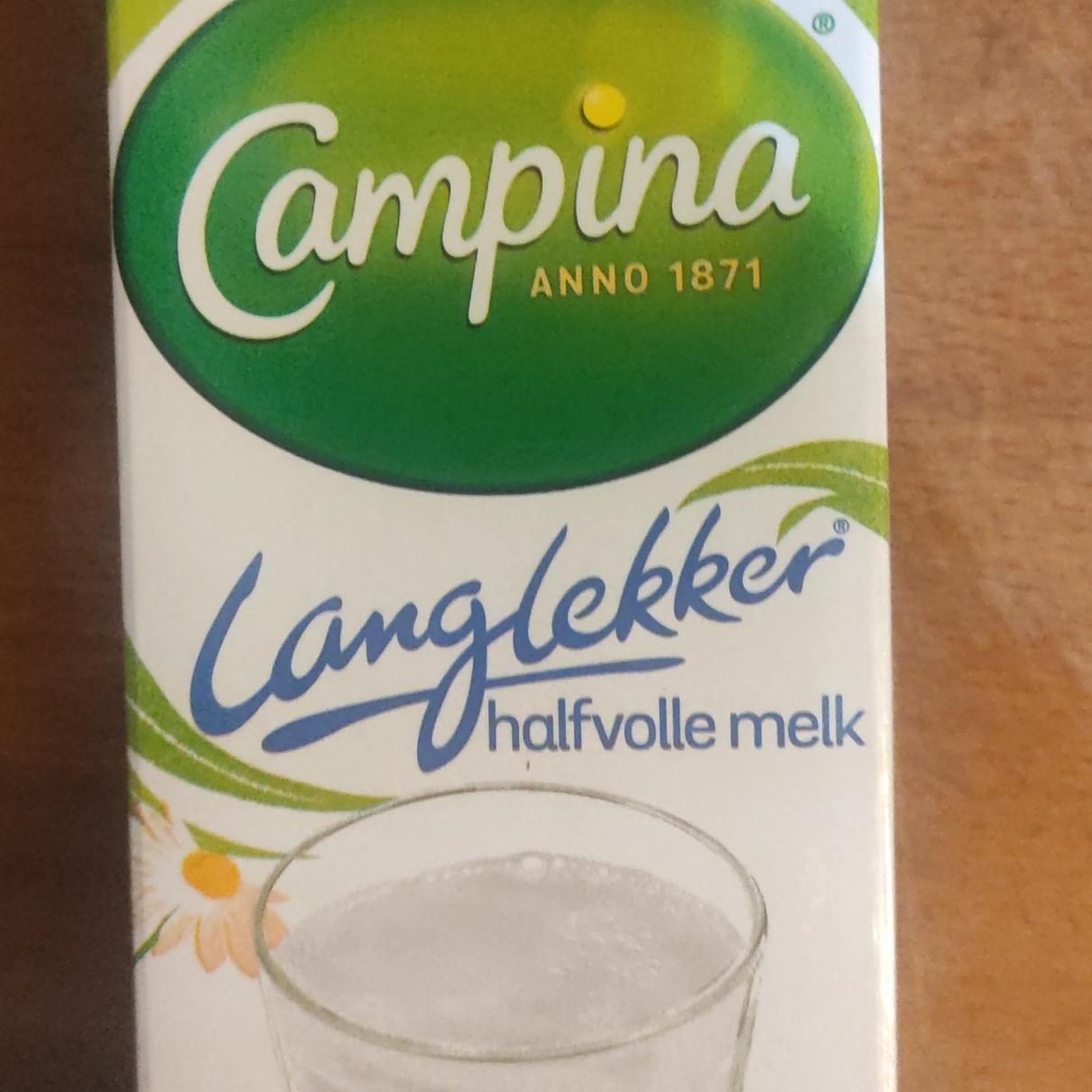 Фото - Обезжиренное молоко halfvole milk Campina