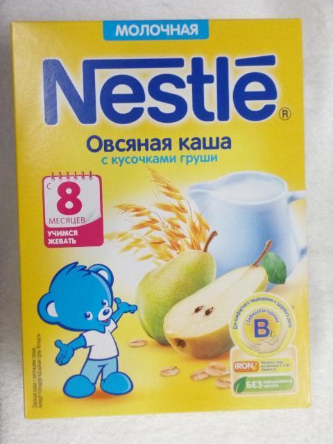Фото - Овсяная каша Nestle с кусочками груши