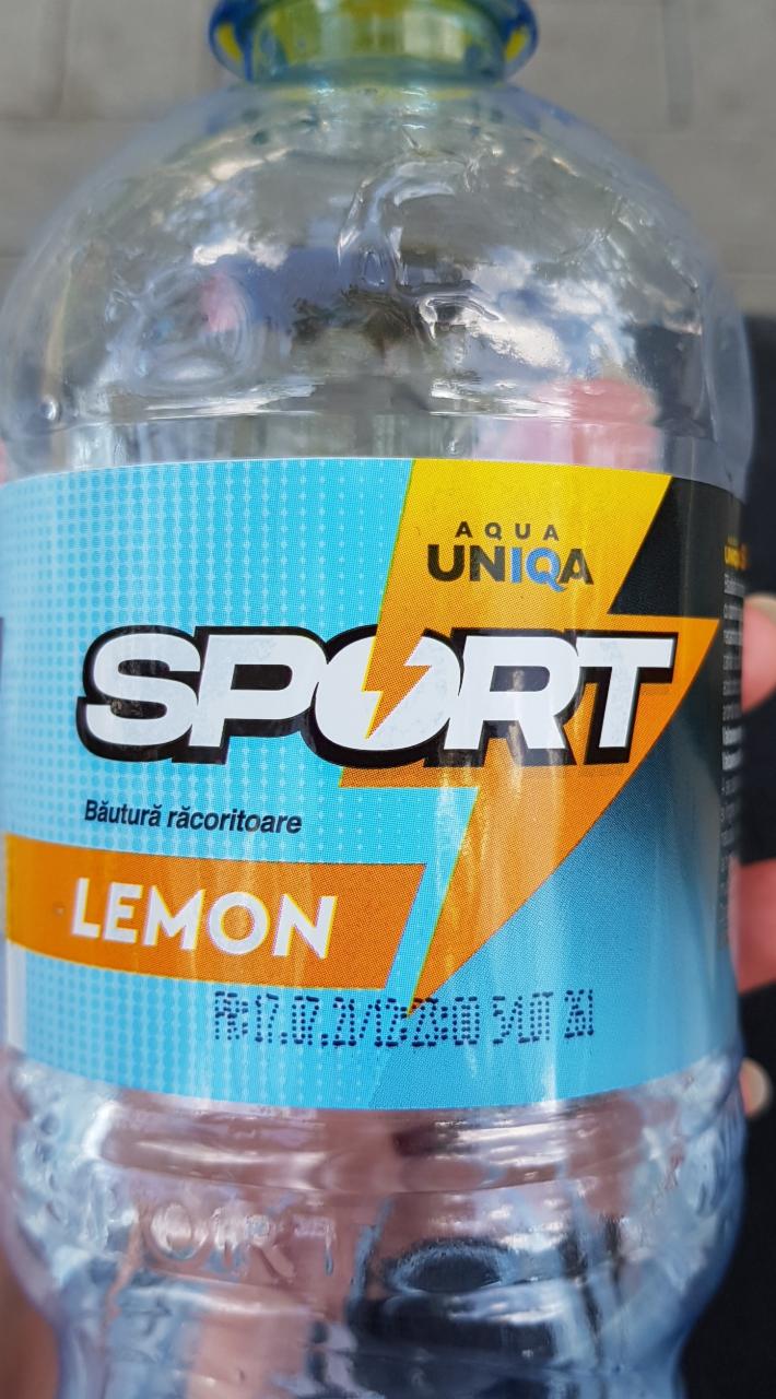 Фото - напиток Sport Lemon Aqua Uniqa