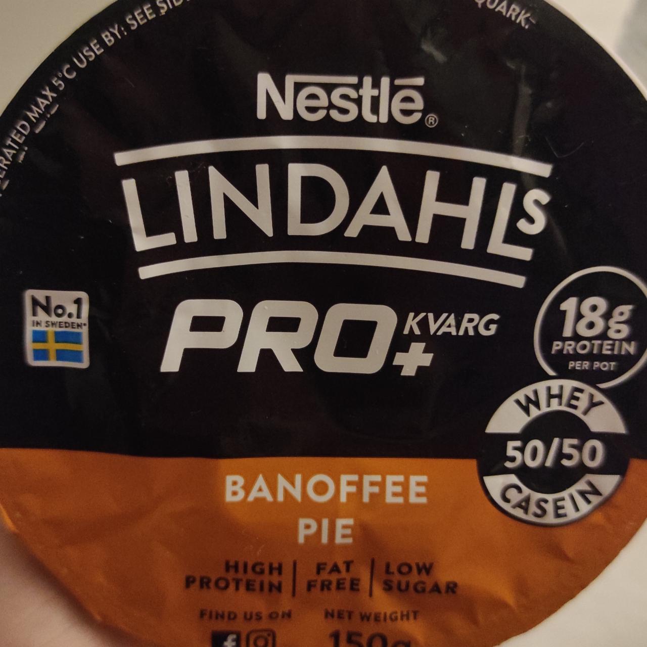 Фото - Йогурт протеиновый Lindahls Pro banoffee pie Kvarg Nestle