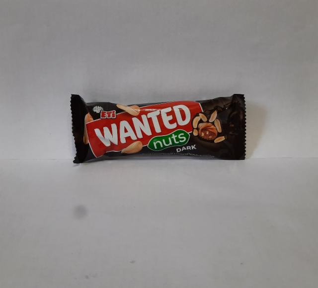 Фото - Батончик арахисово-карамельный с нугой в темном шоколаде Wanted Nuts Dark