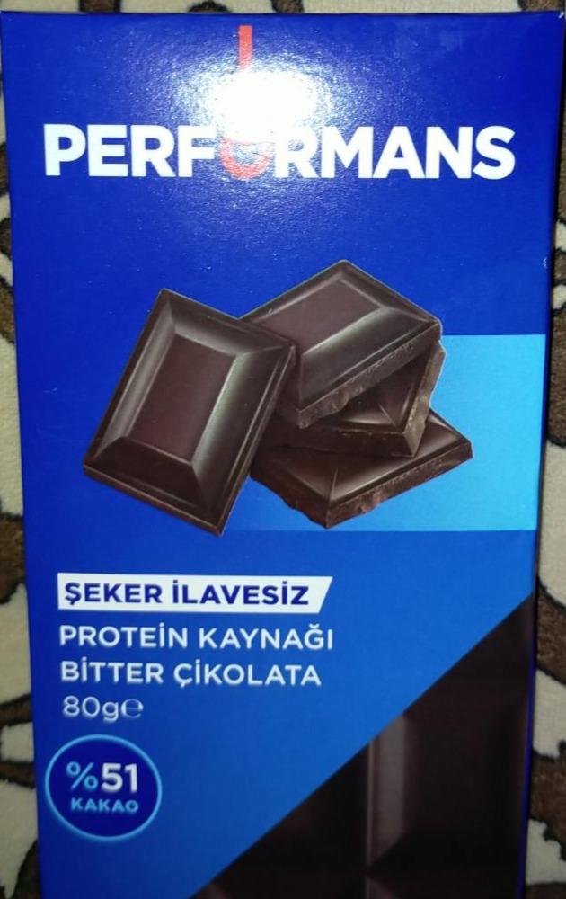 Фото - шоколад с протенином Performans