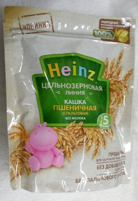 Фото - Каша цельнозерновая пшеничная спельтовая из молока (сухая) Heinz
