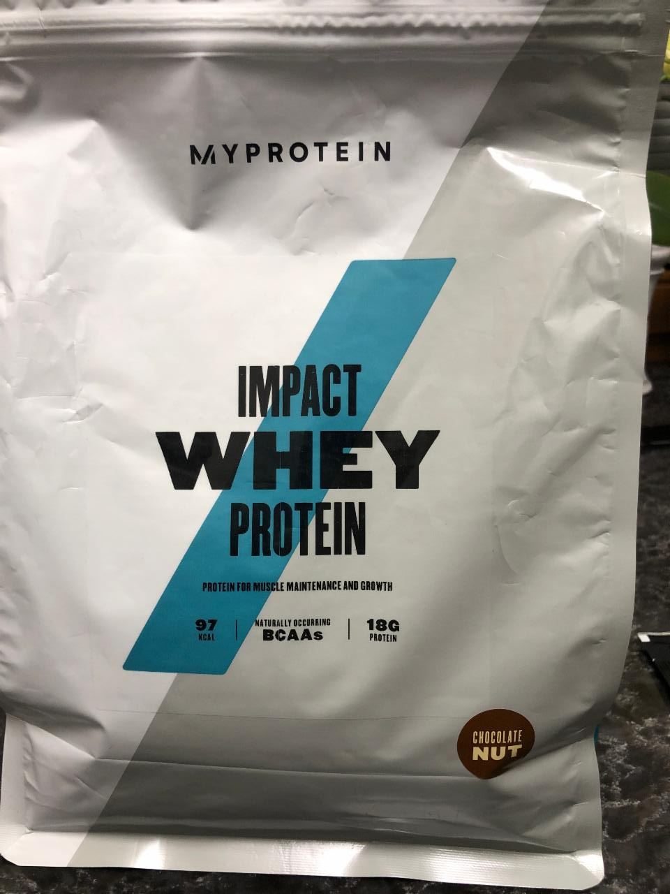 Фото - Протеин со вкусом орех-шоколад Impact Whey Protein Chocolate Nut MyProtein