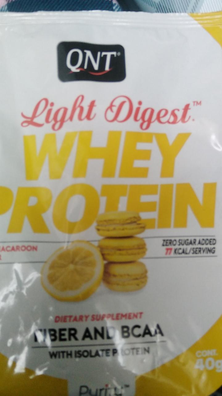Фото - QNT Light Digest Whey Protein Lemon Macaroon 