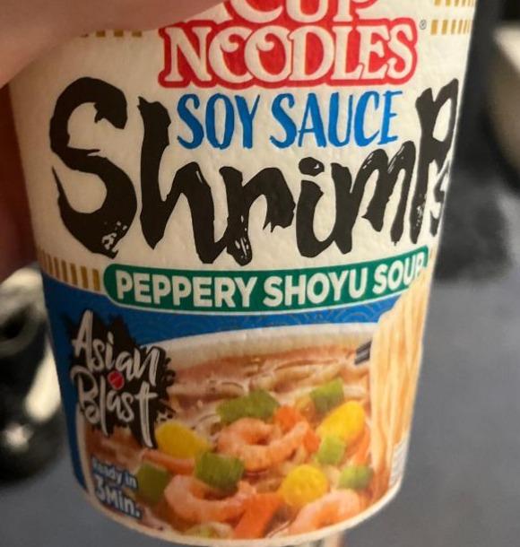 Фото - Cup Noodles Soy Sauce Shrimps Peppery Shoyu Soup Nissin