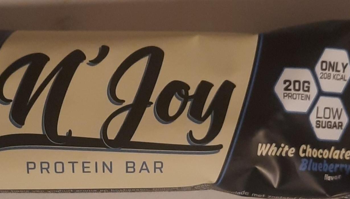 Фото - Протеиновый батончик веганский белый шоколад-черника N'Joy